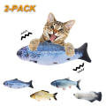 Jouets de chat électroniques interactifs Poissons de jouet de chat électrique pour Kitty Cataire Parfait pour mordre à mâcher Coups de pied se déplace par lui-même